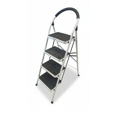Escalera Bolton Metálica de 4 Peldaños Soporta 150 kg