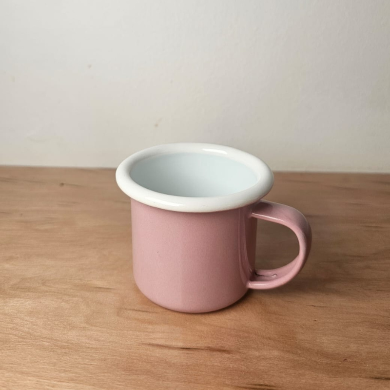 Mug Bolton Enlozado de 6 cm Rosado con un asa