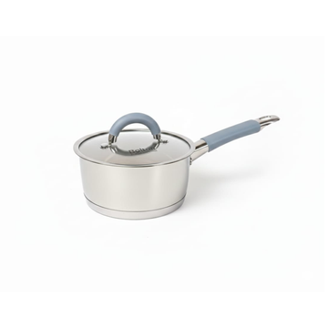 Olla Bolton de Acero Inoxidable 16 cm - 1.25 Litros con Tapa Revestida en Silicona