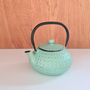 Tetera Bolton de Fierro Fundido Verde Agua con Filtro 1 Litro-2