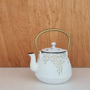 Tetera Bolton Fierro Fundido Blanco con Filtro 0.9 Litros-1