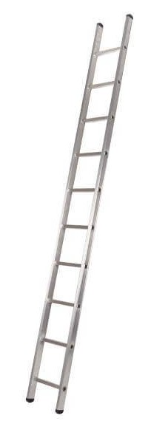 Escalera Bolton Recta de Aluminio 10 Peldaños – 2,86 metros