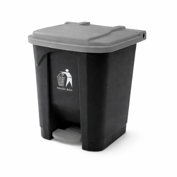 Contenedor Bolton de 50 Litros con Pedal Metálico - Tapa gris