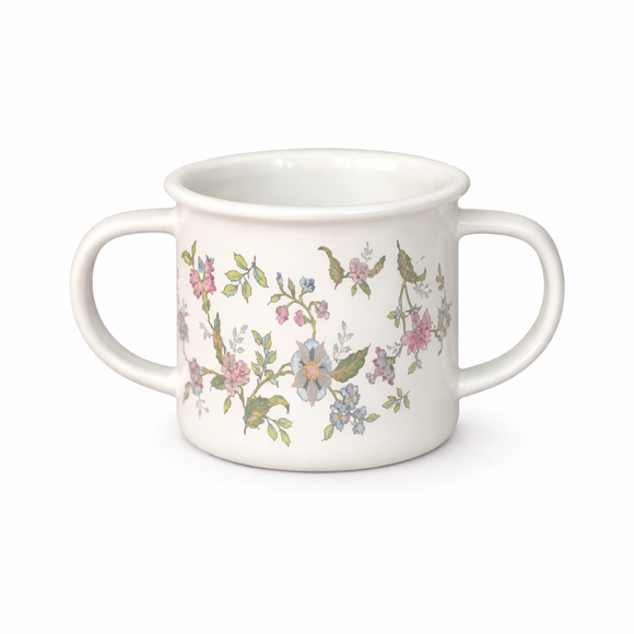 Mug dos asas enlozado 0.23mm de 6 cm decorado