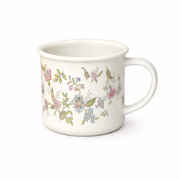 Mug un asa enlozado 0,5mm de 6cm decorado