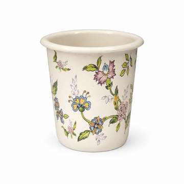 Vaso enlozado conico 0,50cm decorado Floral - 9cm x 9*5 ancho