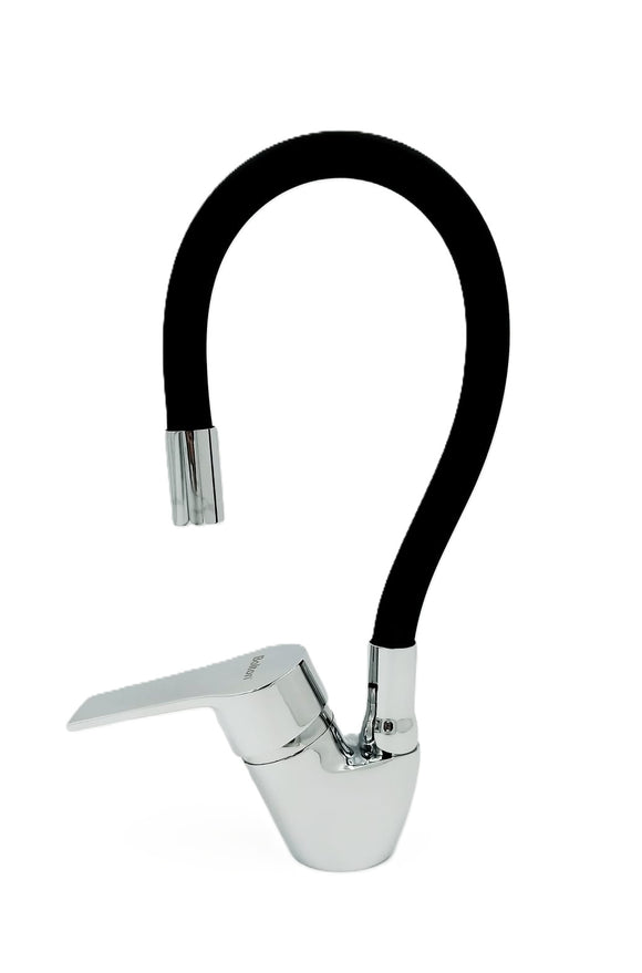 Monomando para Lavaplatos Bolton Cuello Flexible Negro