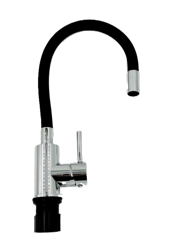 Monomando para Lavaplatos Bolton Cuello Flexible Negro