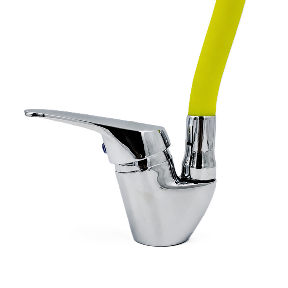 Monomando para Lavaplatos Bolton Cuello Flexible Amarillo