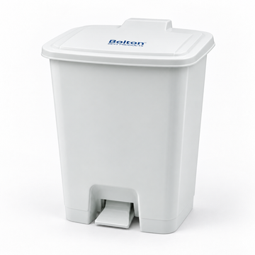 Contenedor con pedal Bolton 30 litros color Blanco