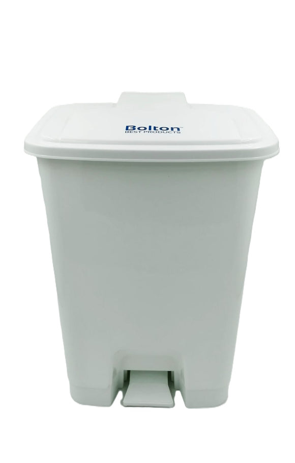 Contenedor con pedal Bolton 30 litros color Blanco
