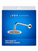 Cabezal de Ducha Redondo VOX 6" 15 cm con Brazo de Acero Inoxidable-1