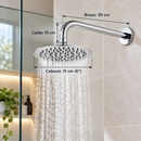 Cabezal de Ducha Redondo VOX 6" 15 cm con Brazo de Acero Inoxidable-3
