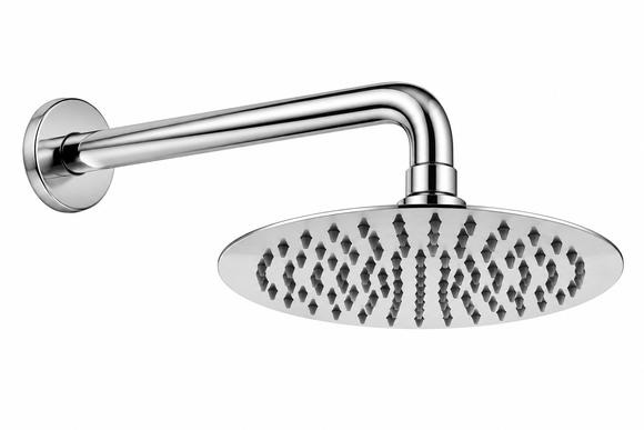 Cabezal de Ducha Redondo VOX 6" 15 cm con Brazo de Acero Inoxidable