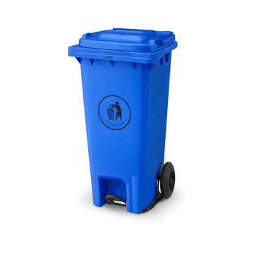 Contenedor Bolton color Azul con Pedal Metálico de 120 Litros