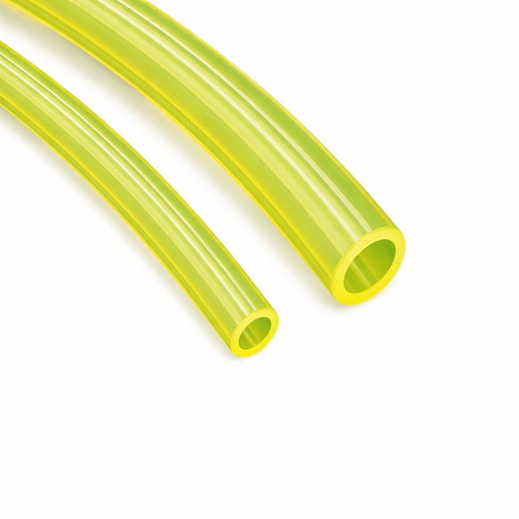100 metros manguera para bencina 3/7 mm transparente amarilla