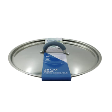 Tapa multiuso de acero inoxidable 28 cms.