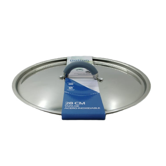 Tapa multiuso de acero inoxidable 28 cms.