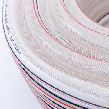 Manguera Bolton Reforzada Transparente 1/2'',  100 Metros (Con sistema antitorsión, no se enreda)