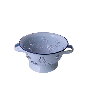 Colador Bolton Enlozado Celeste de 22 cm Vintage