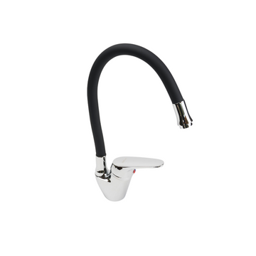Monomando para Lavaplatos Bolton Cuello Flexible Negro