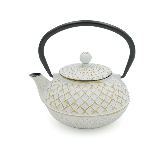 Tetera Bolton Fierro Fundido Blanca con Filtro 0.5 Litros