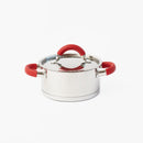 Olla Bolton de Acero Inoxidable 1.5 Litros con Tapa Revestida en Silicona-2