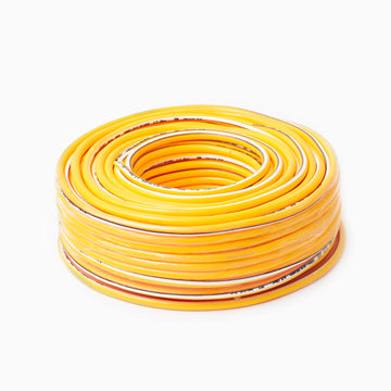 Manguera Bolton de Riego Color Amarillo 3/8'' 100 Metros (Con sistema antitorsión, no se enreda)
