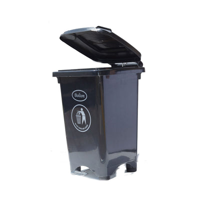 Contenedor Bolton de 50 Litros con Pedal Metálico - Gris