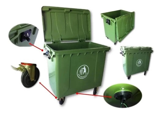 Contenedor Bolton de 600 Litros - Verde