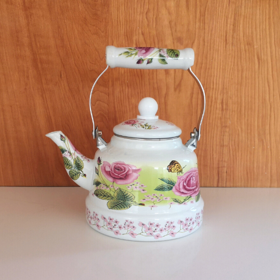 Tetera Bolton Enlozada Rosas 1.7 Litros