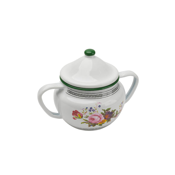 Azucarero Bolton Enlozado con diseño floreado 700cc