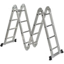 Escalera plegable multiuso 4x3 de aluminio 3.37 metros - 1