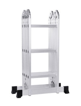 Escalera Bolton Multiuso 4x4 de Aluminio Soporta 150 kg Altura Máxima 4.45 Metros