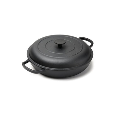 Olla Bolton de Fierro Fundido con Tapa 30 cm de Diámetro