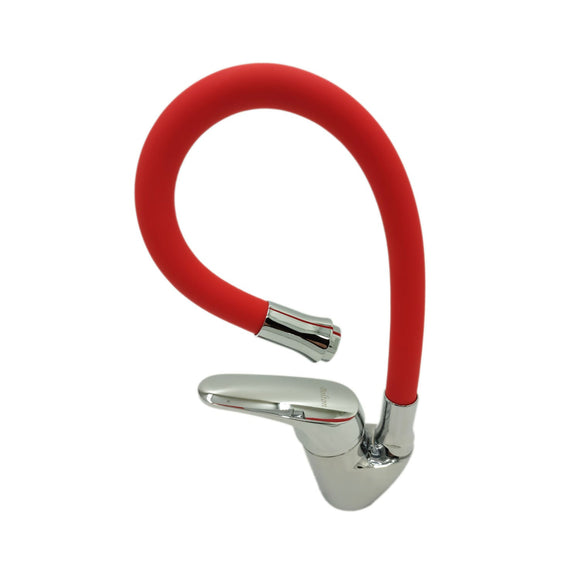 Monomando para Lavaplatos Bolton Cuello Flexible Rojo